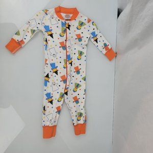 Hanna Andersson One Piece Zipper Pajamas Halloween Size 70cm euro, 9-18 Months